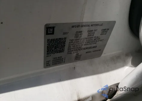 2018 Chevrolet Tahoe Special z USA, uszkodzony, nr VIN 1GNSKFEC4JR161903